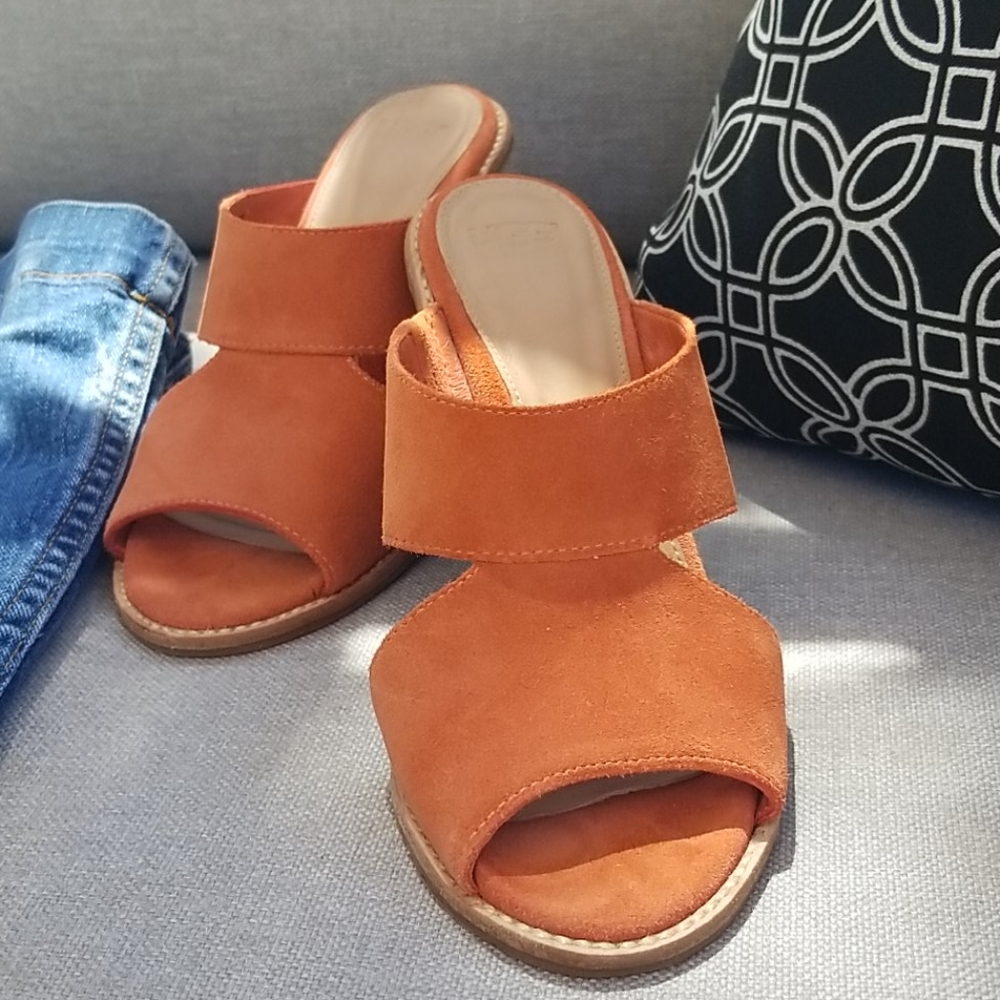 UGG CORAL SLIP ON HEELS - Picture 3 of 12